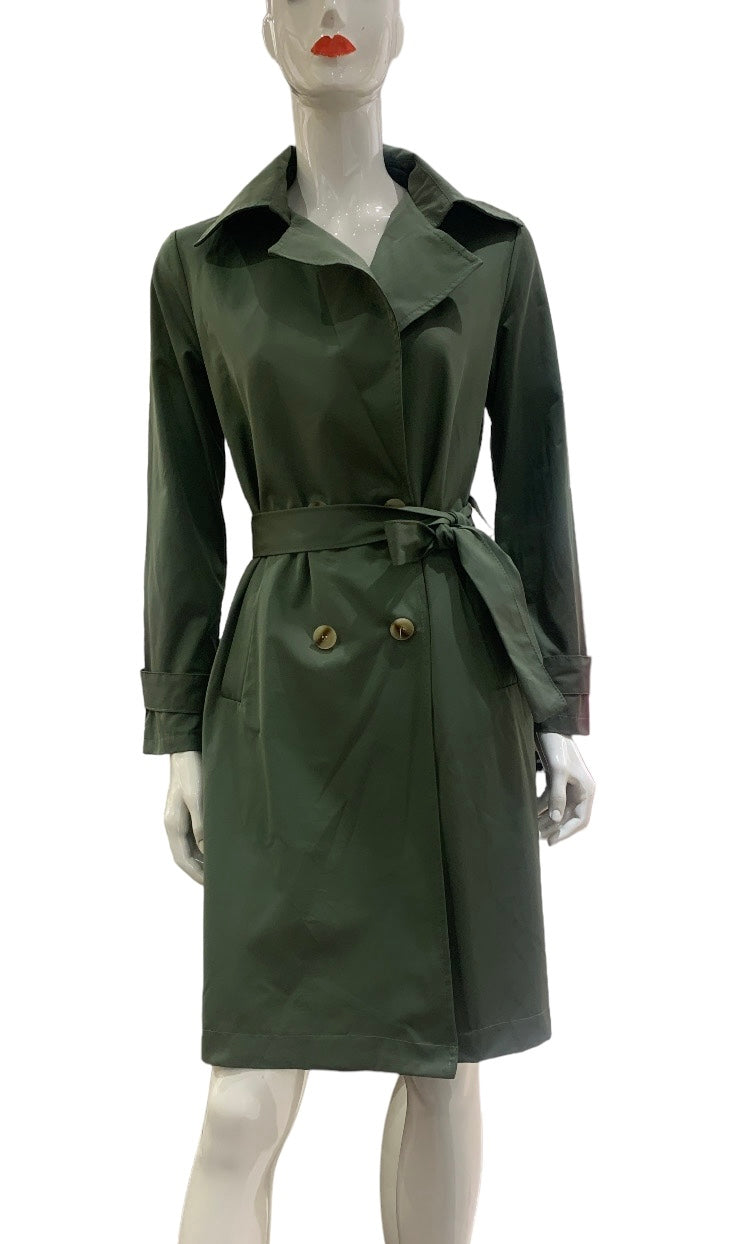 TRENCH SEMPLICE VERDE MILITARE