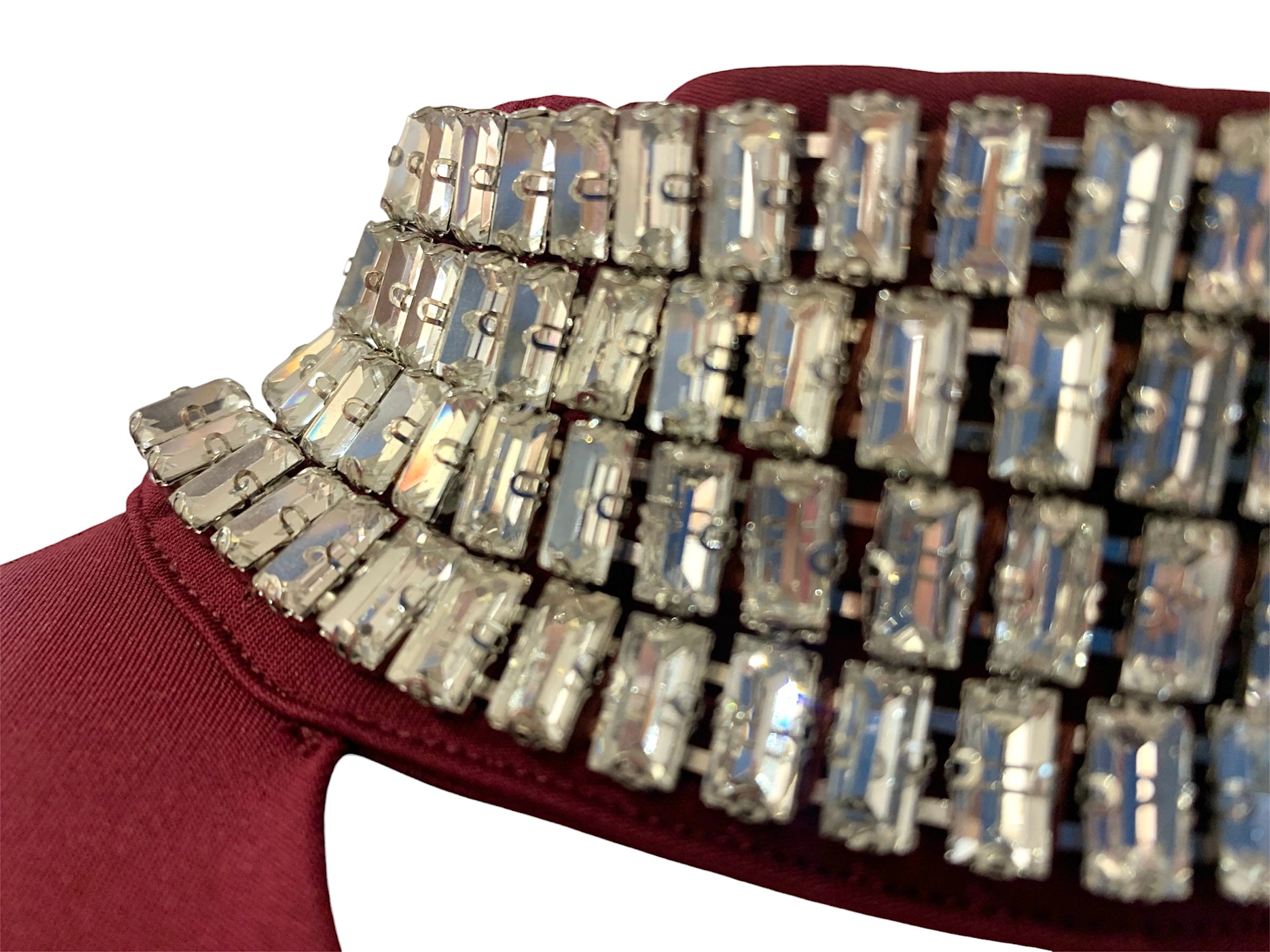 ABITO COLLANA BORDEAUX