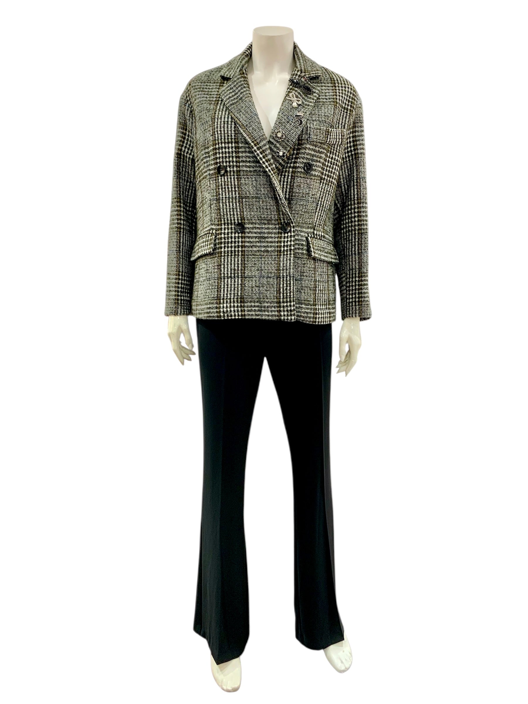 GIACCA TWIDD BIANCA NERA