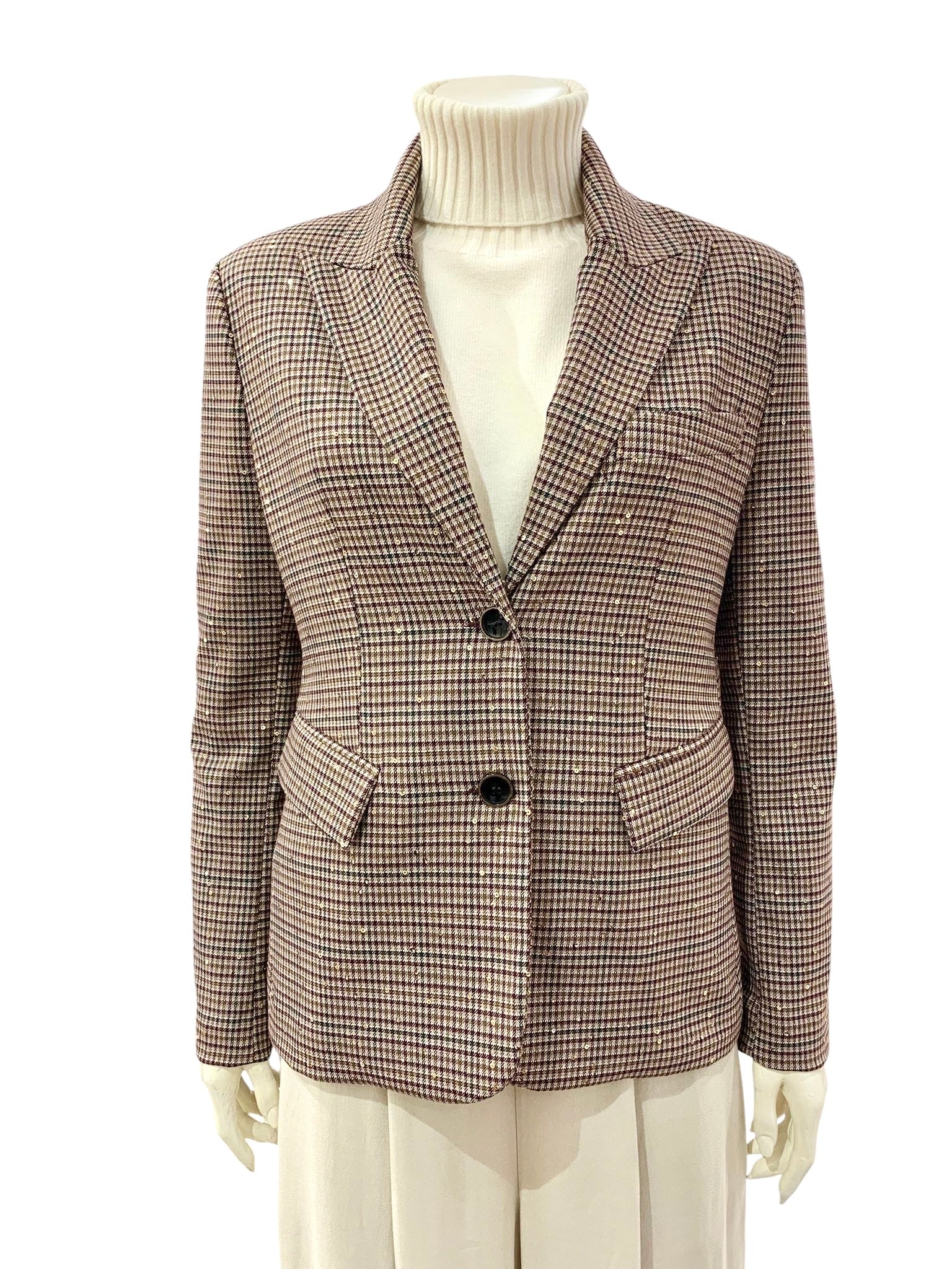 GIACCA PAILLETTES BORDEAUX