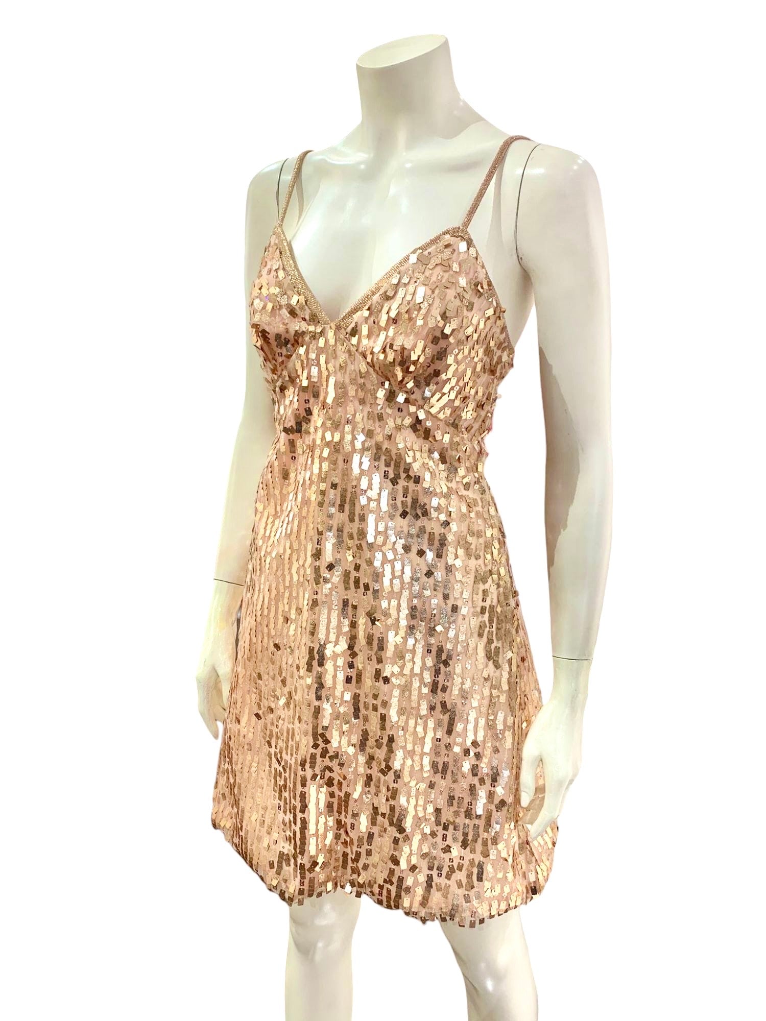 ABITO PAILLETTES NUDE