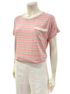 T-SHIRT TASCHINO ROSA BEIGE