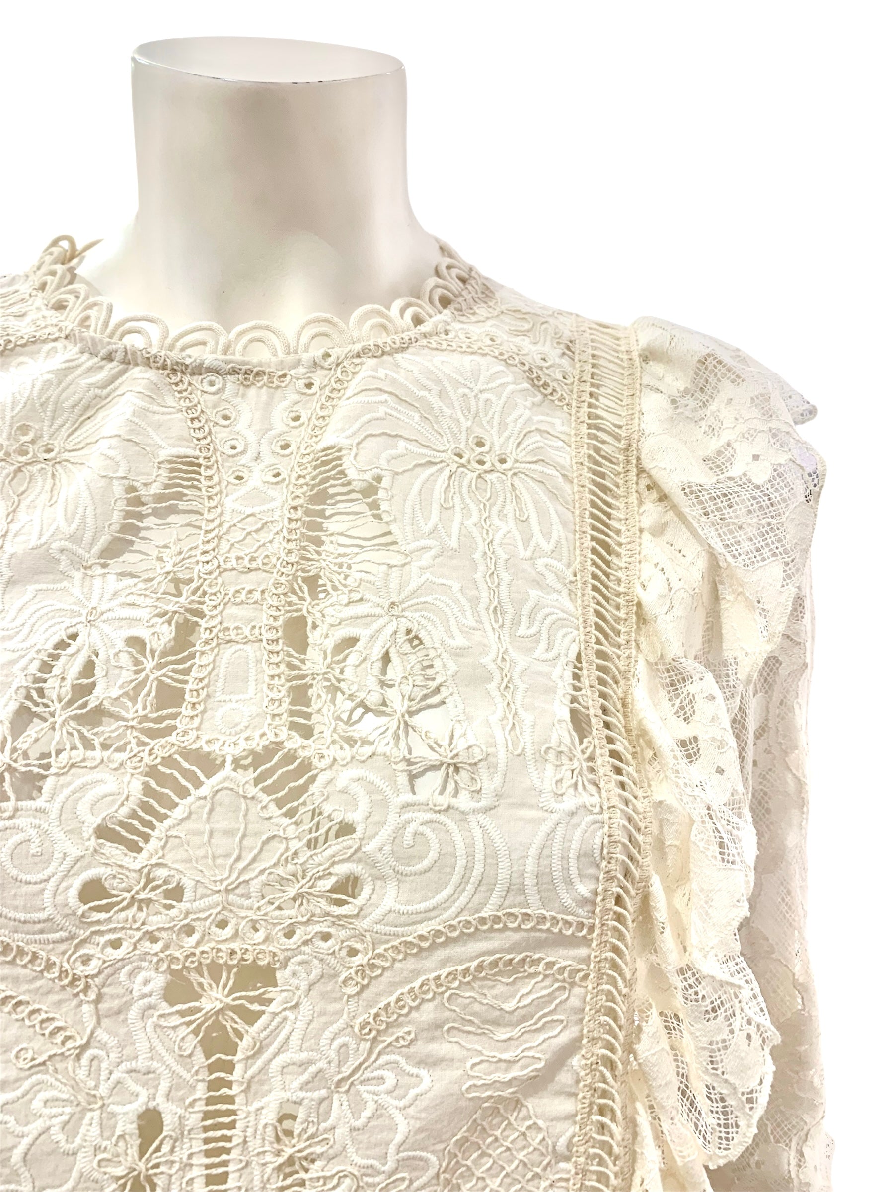 BLUSA PIZZO BURRO