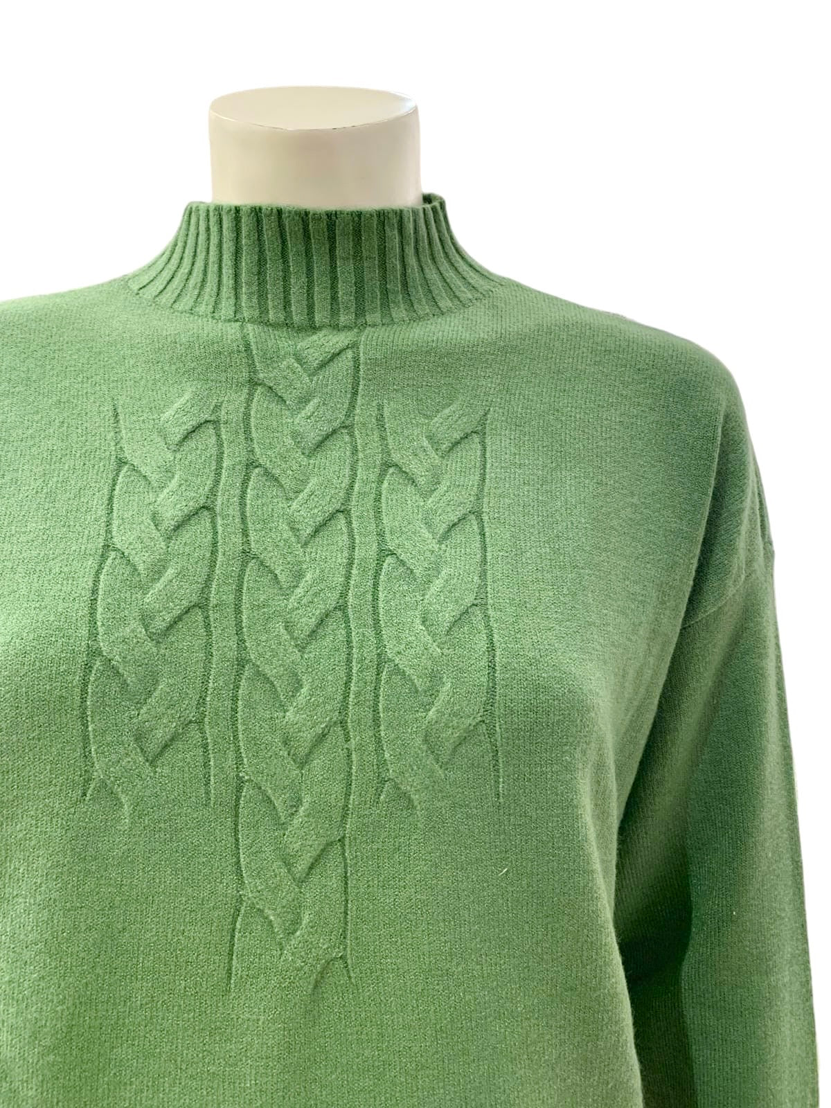 MAGLIA TRECCE VERDE