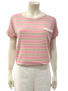 T-SHIRT TASCHINO ROSA BEIGE