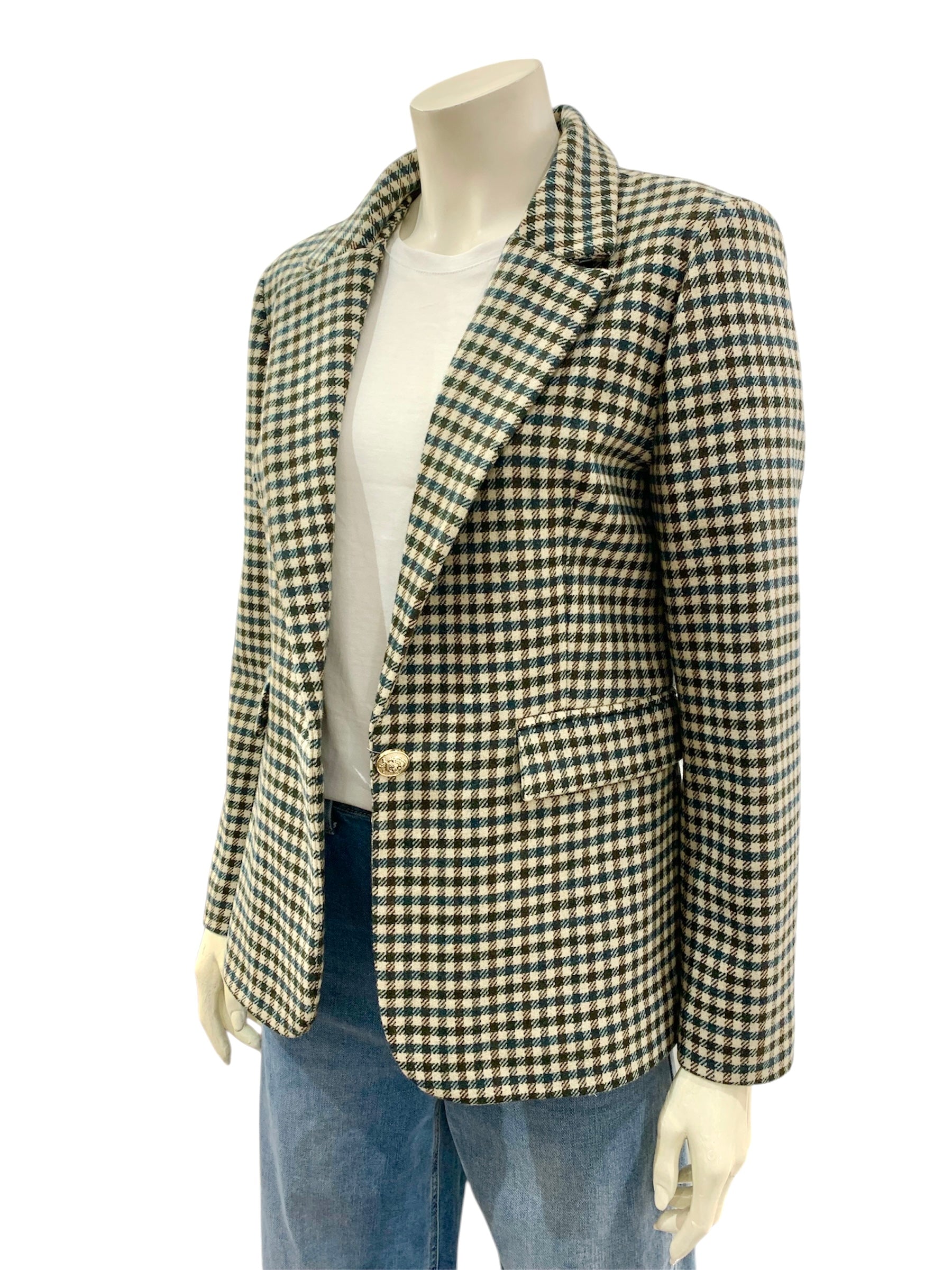 GIACCA QUADRETTI VERDE