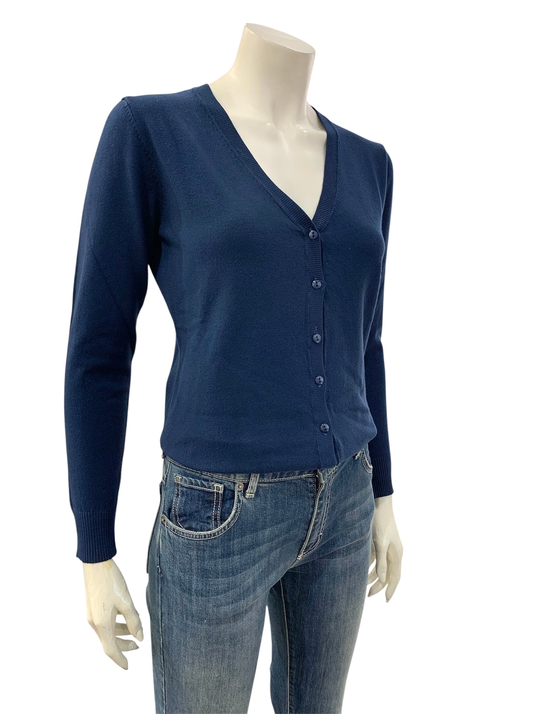 CARDIGAN BOTTONI BLU