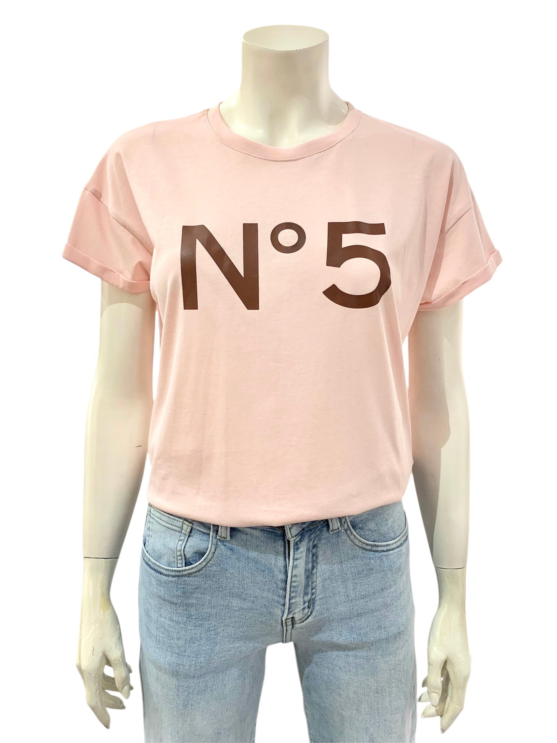 T-SHIRT N5 ROSA MORO