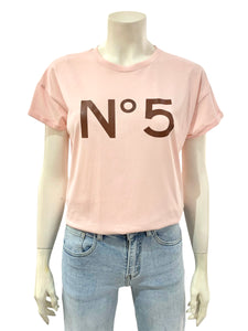 T-SHIRT N5 ROSA MORO
