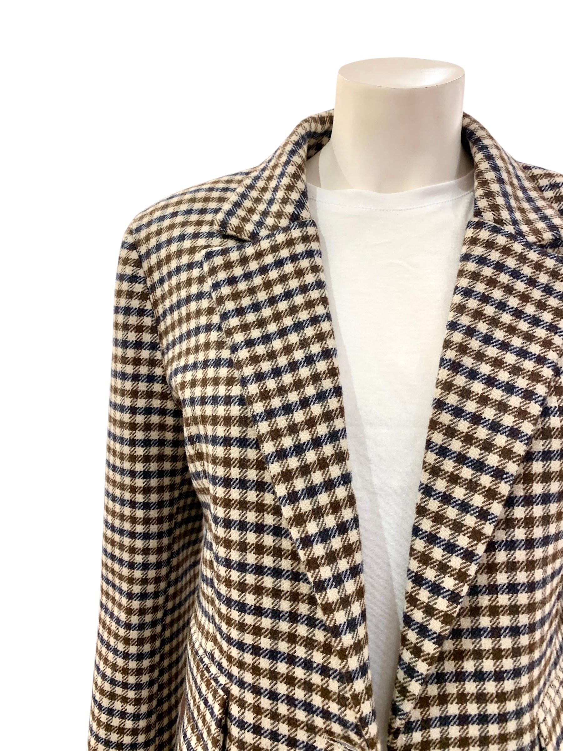 GIACCA QUADRETTI BLU