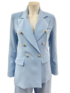 TAILLEUR QUATTRO BOTTONI CELESTE