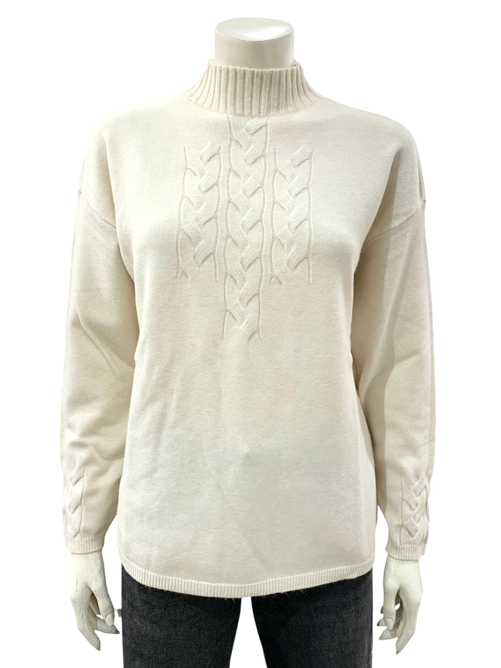 MAGLIA TRECCE NATURALE