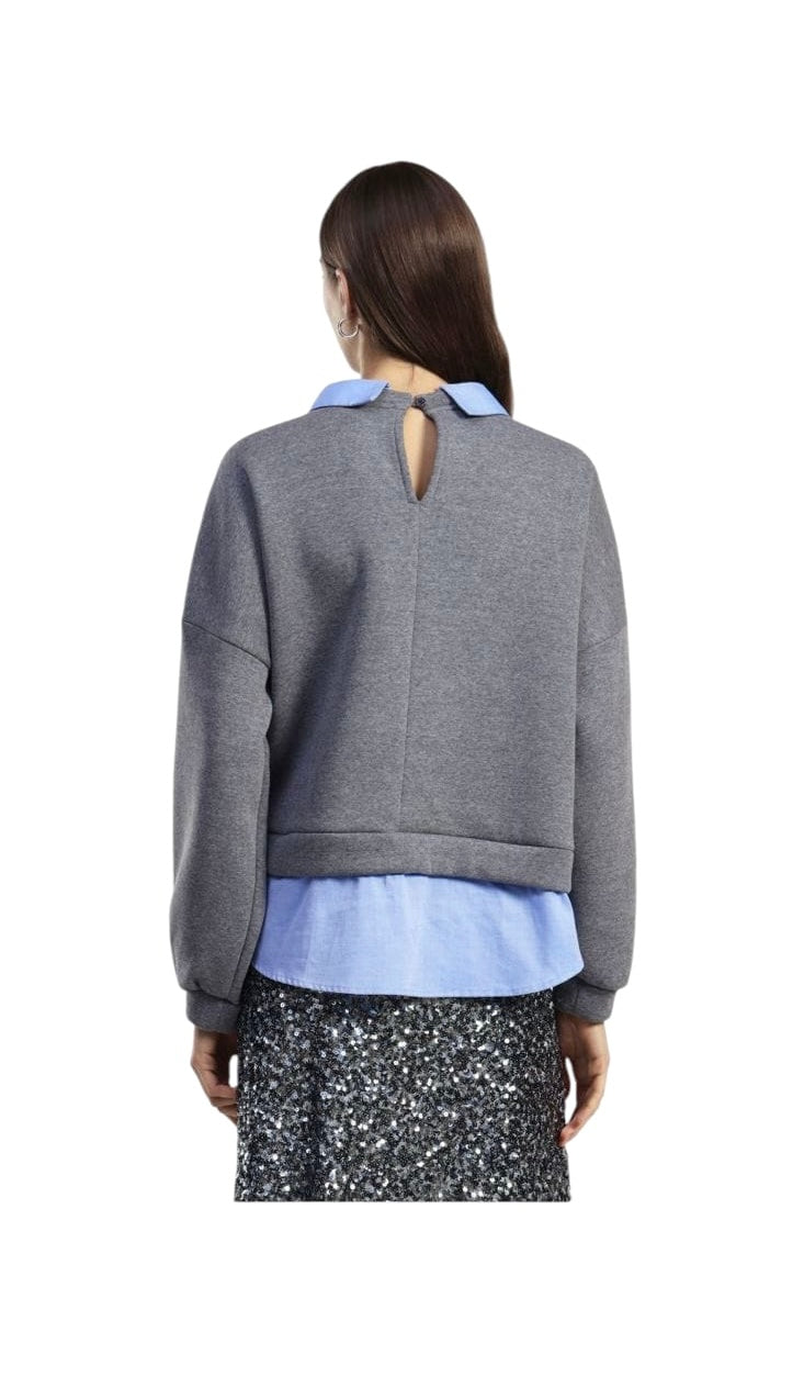 FELPA CAMICIA GRIGIA