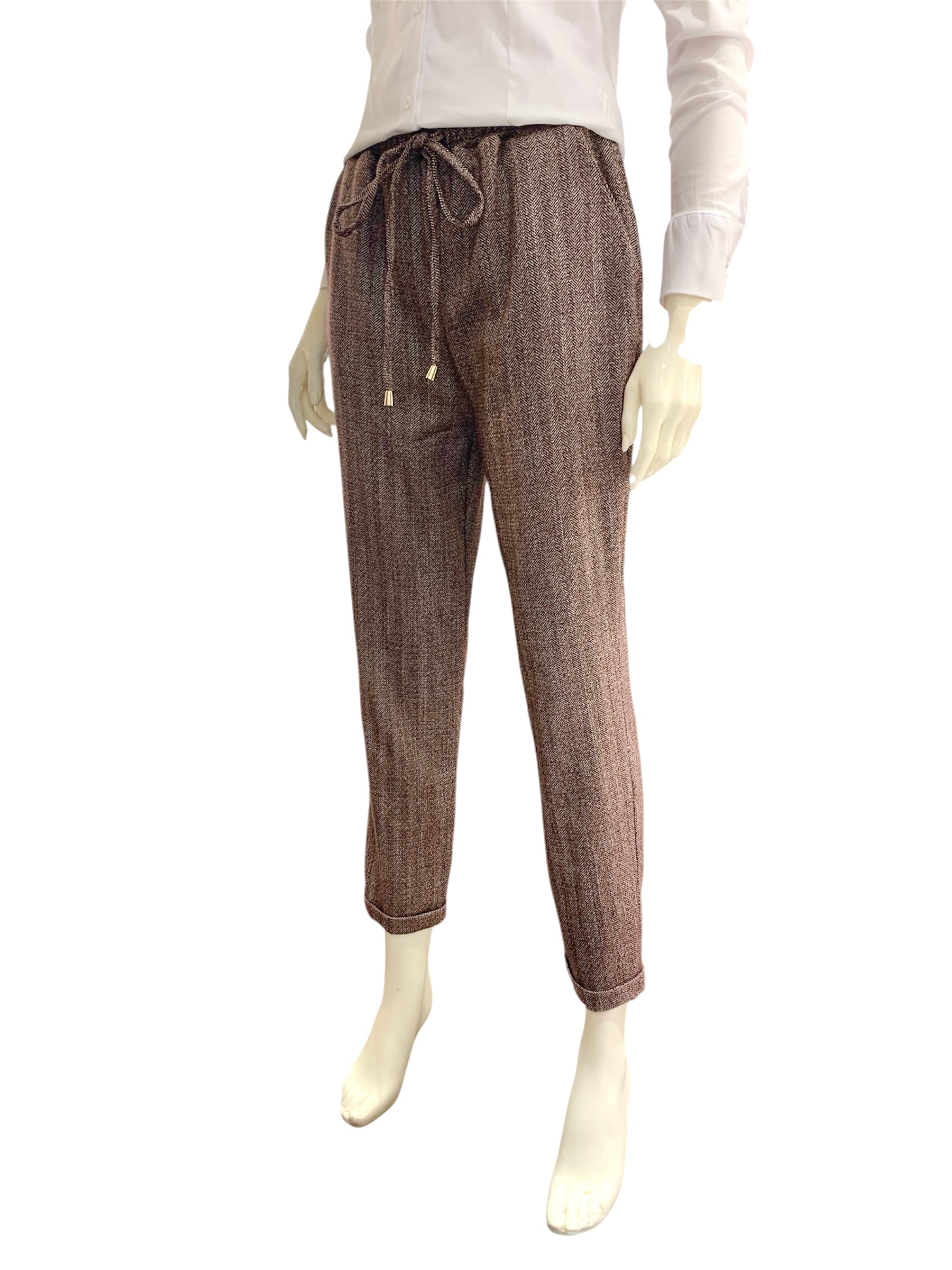 PANTALONE SPIGATO PRUGNA