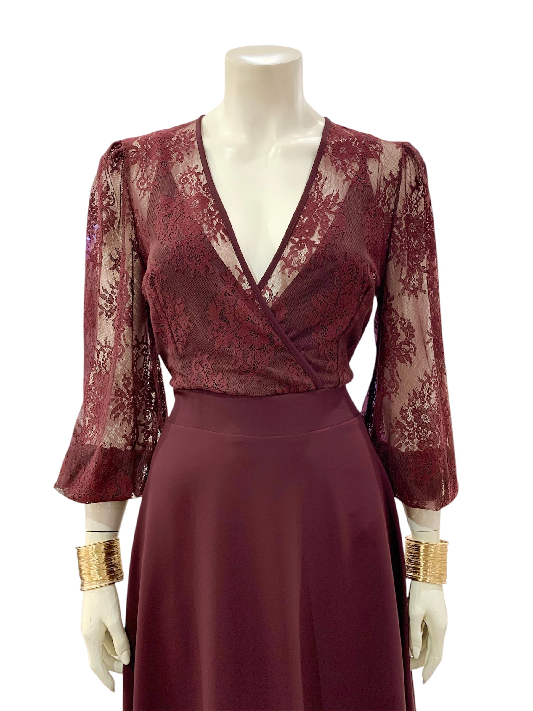 ABITO BRACCIALI BORDEAUX