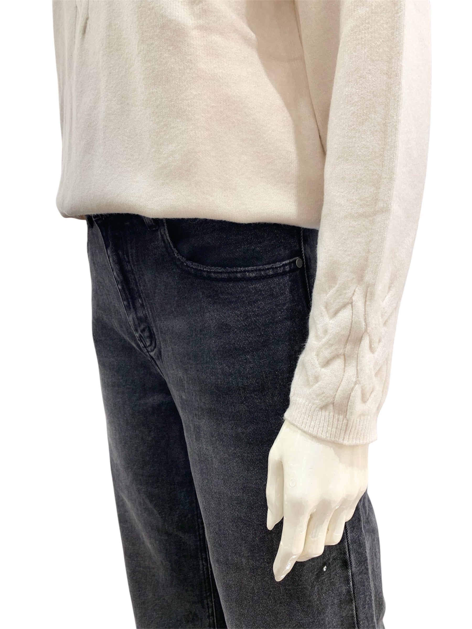 MAGLIA TRECCE NATURALE