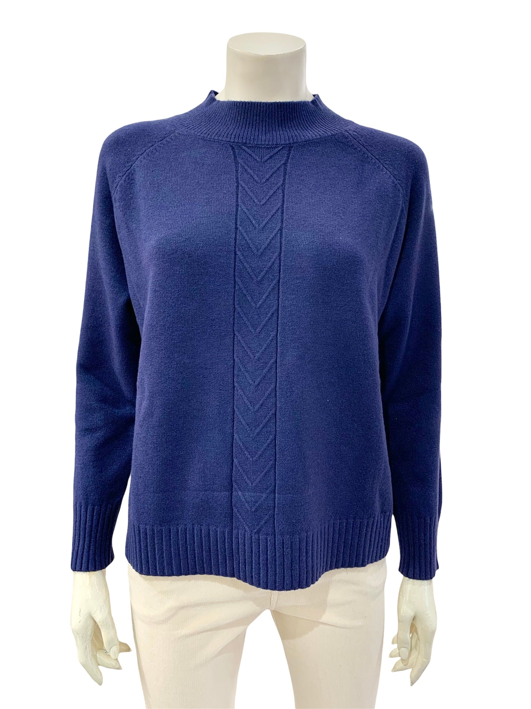 MAGLIA TRECCIA BLU ROYAL