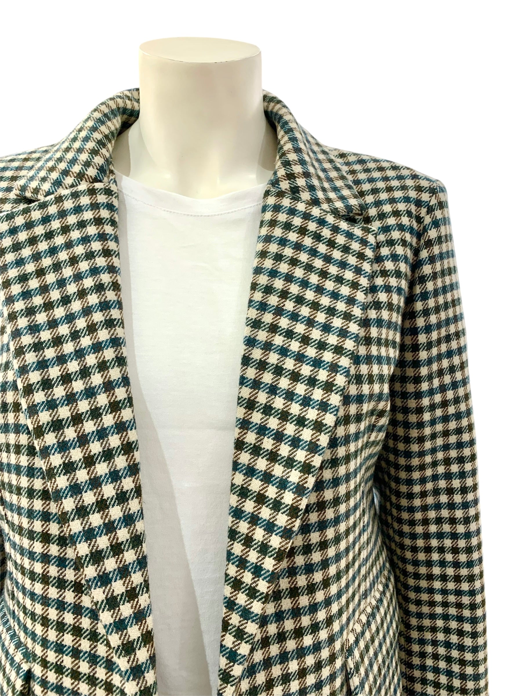 GIACCA QUADRETTI VERDE