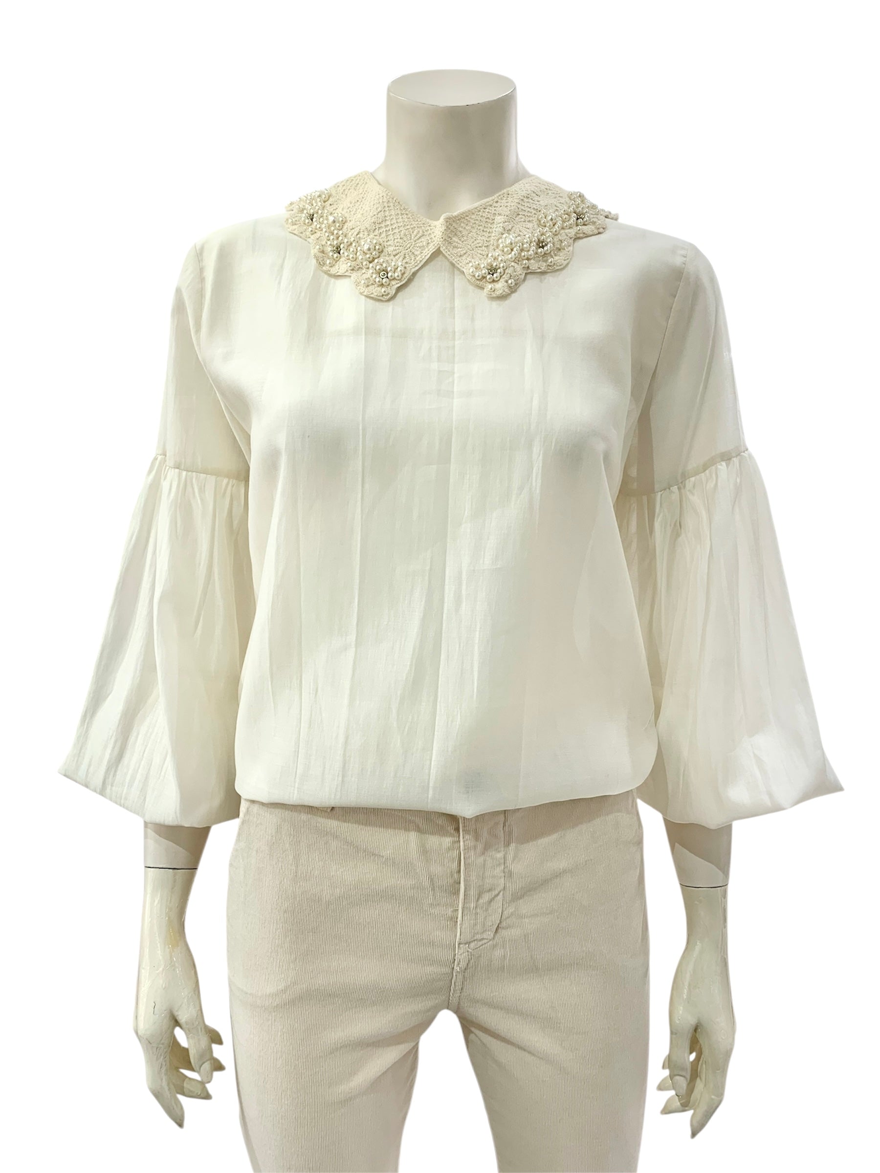 BLUSA COLLETTO AVORIO