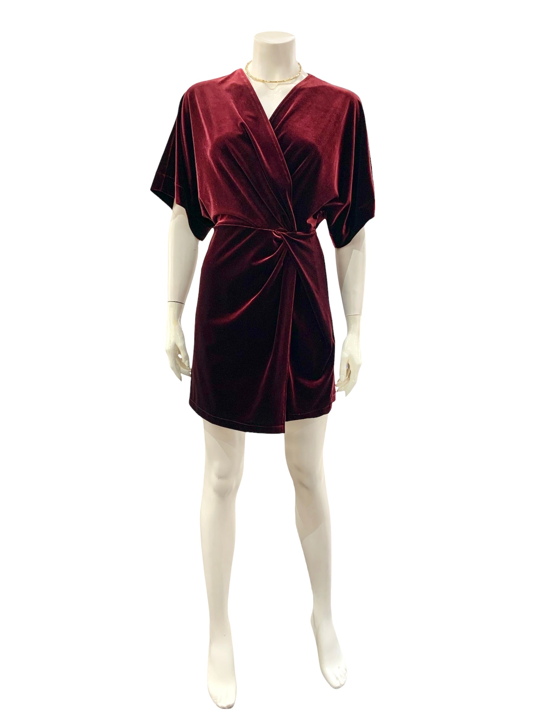 ABITO MANICA CORTA BORDEAUX