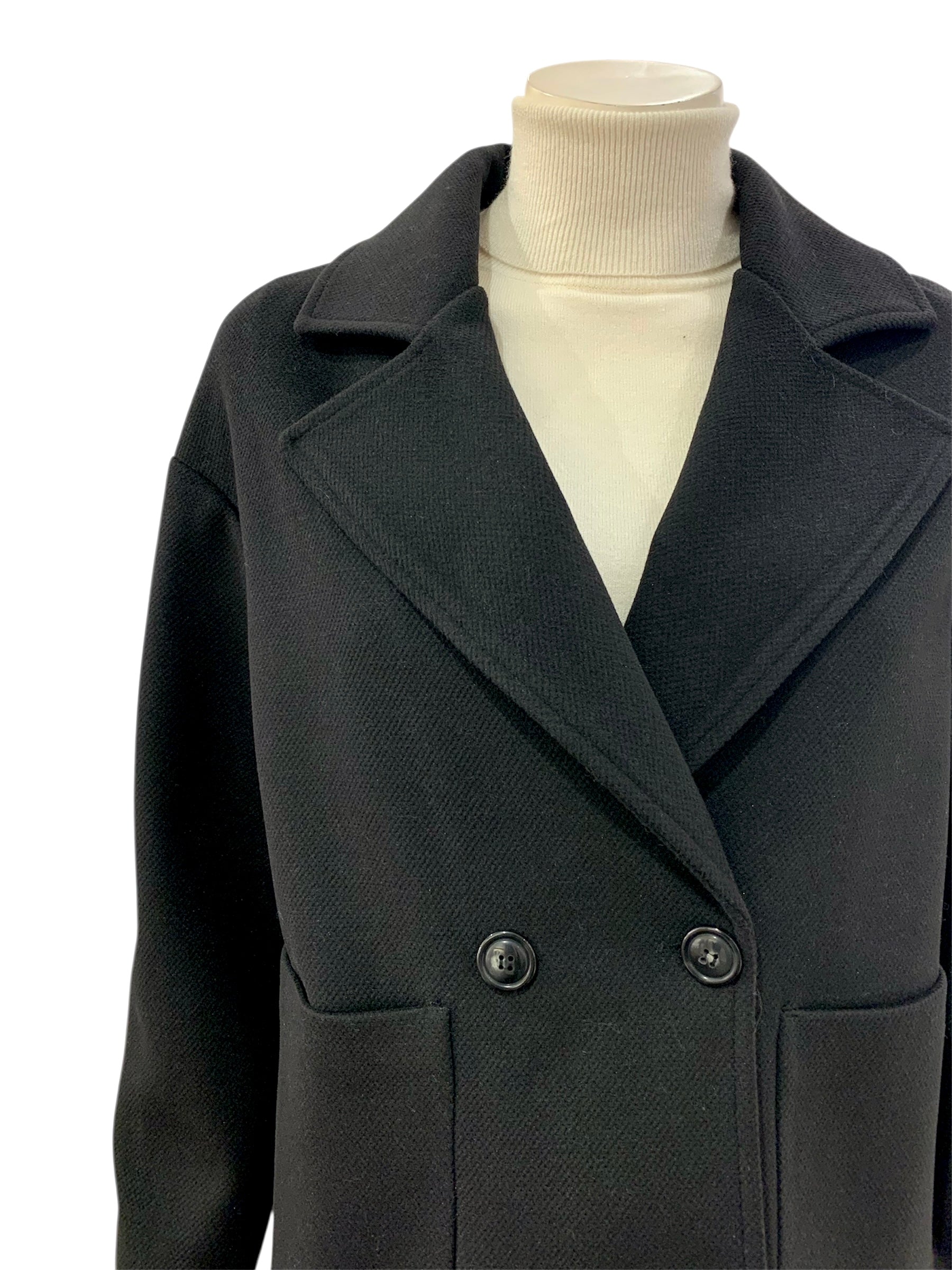 CAPPOTTINO TASCONI NERO