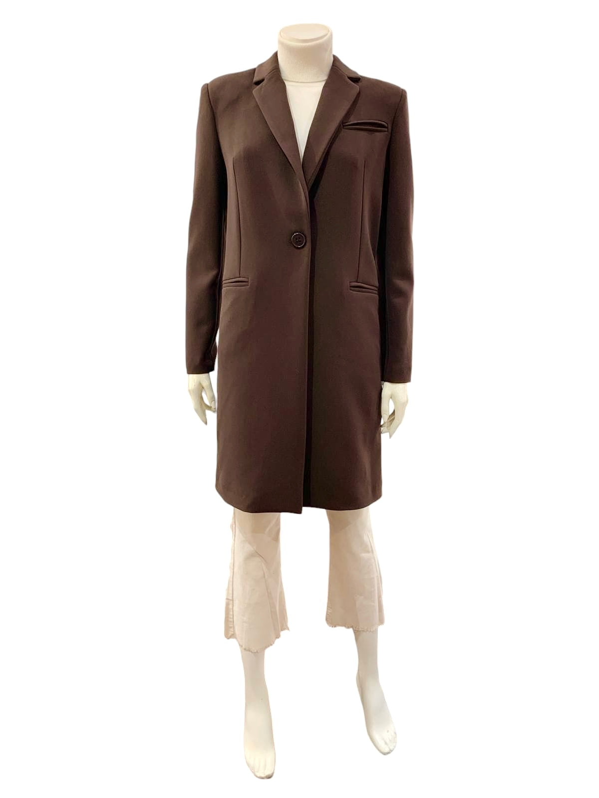 CAPPOTTO UN BOTTONE MORO