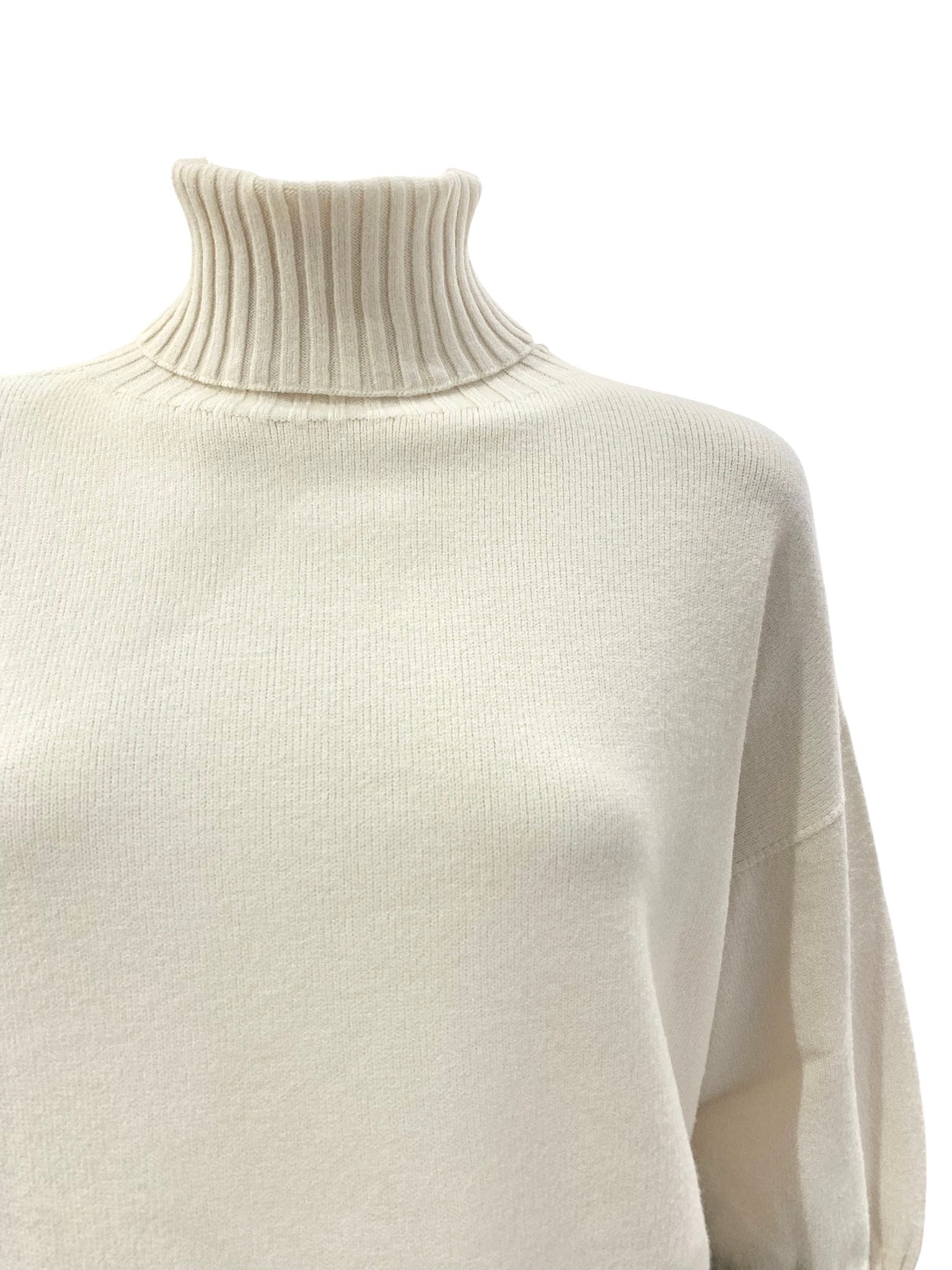 MAGLIA CANNETTATO PANNA