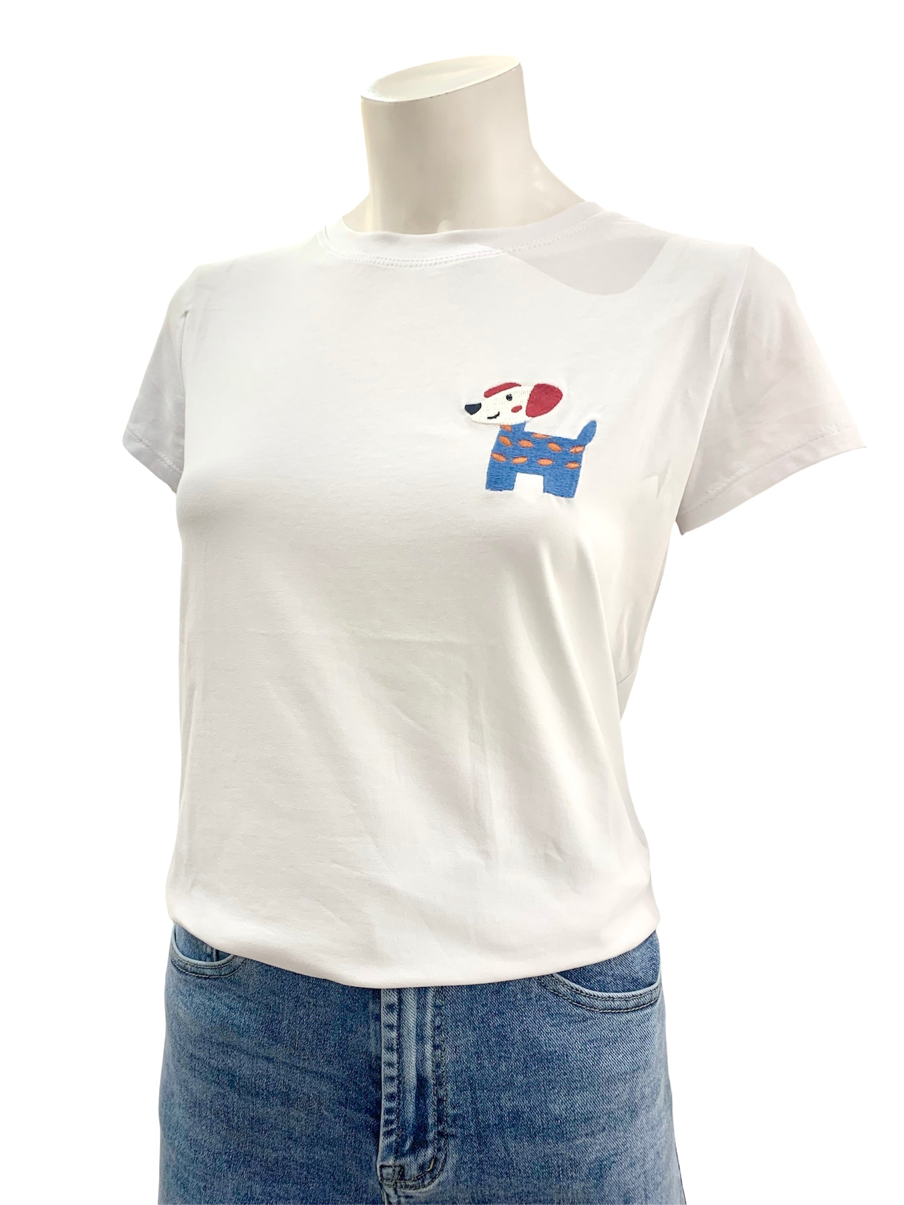 T-SHIRT DOG BIANCA