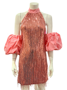 ABITO PAILLETTES ROSA