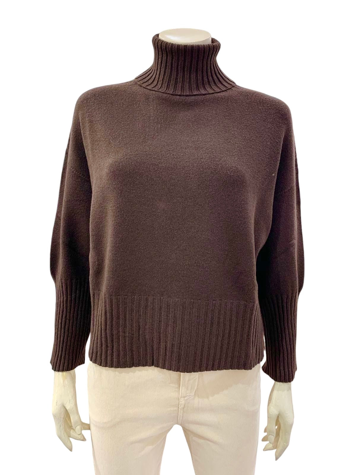 MAGLIA CANNETTATO MORO