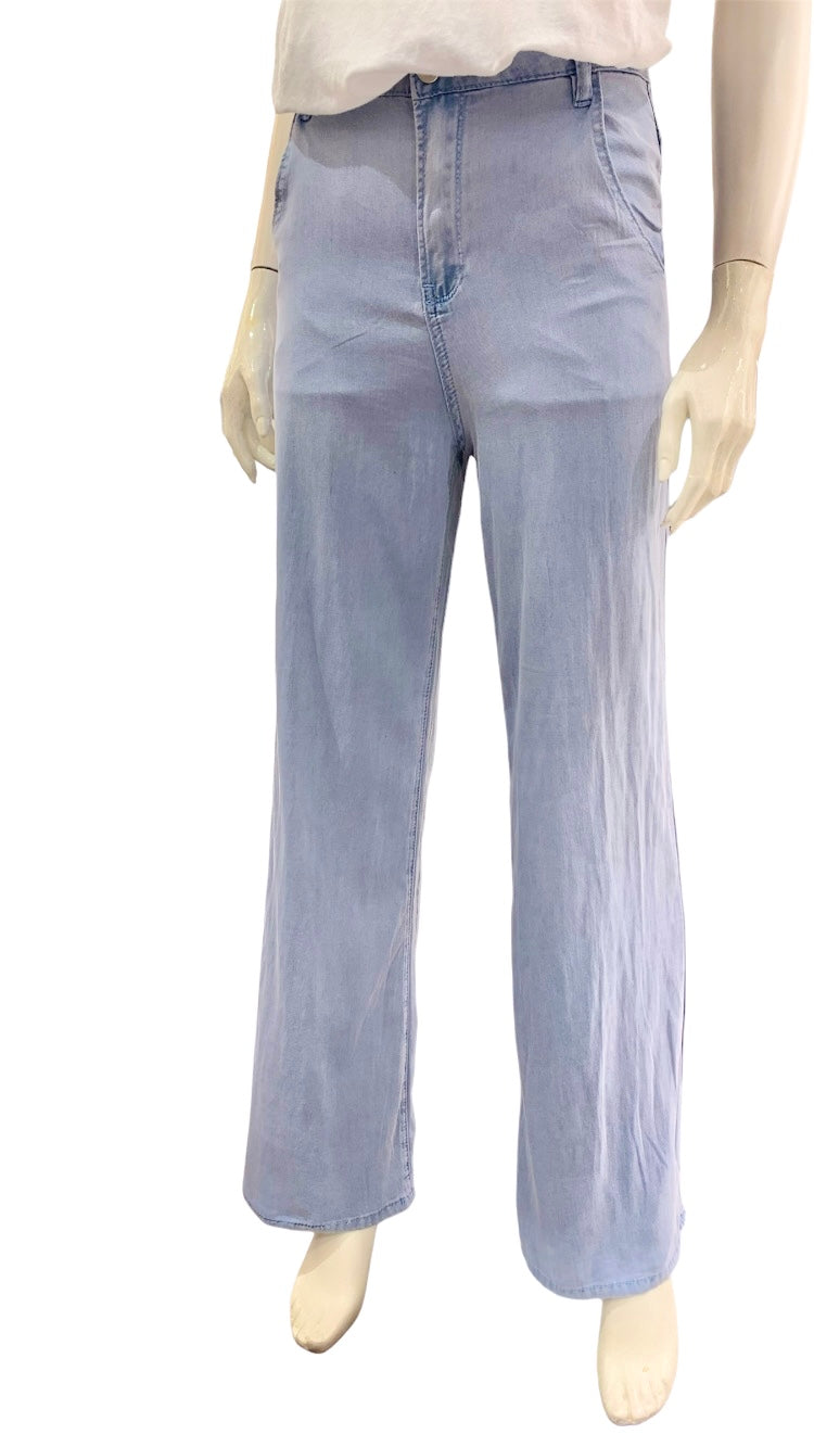JEANS PALAZZO DENIM CHIARO