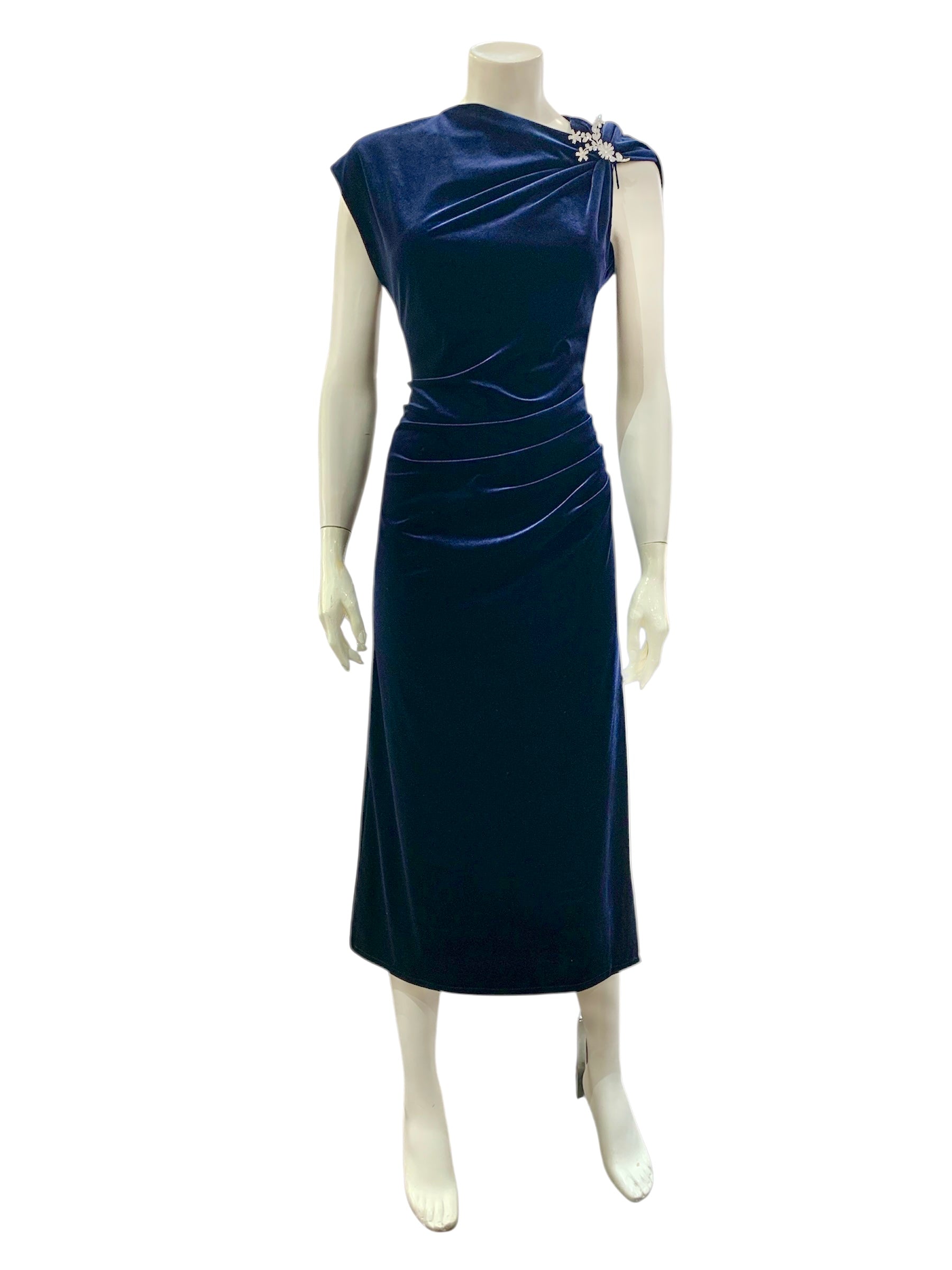 ABITO DRAPPEGGIO BLU