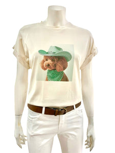 T-SHIRT BARBONCINO PANNA