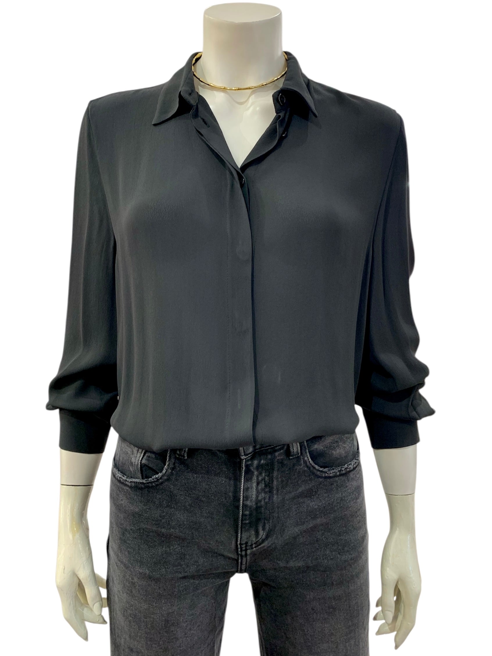 CAMICIA CREPE NERA