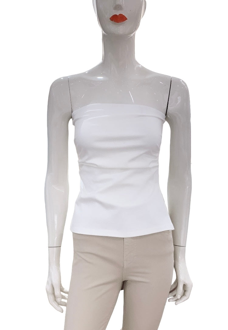 TOP ELASTICO BIANCO