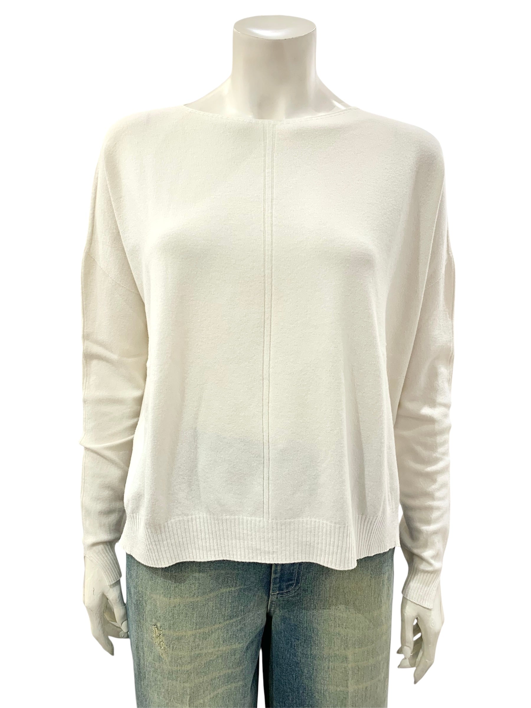 MAGLIA DUE RIGHE PANNA