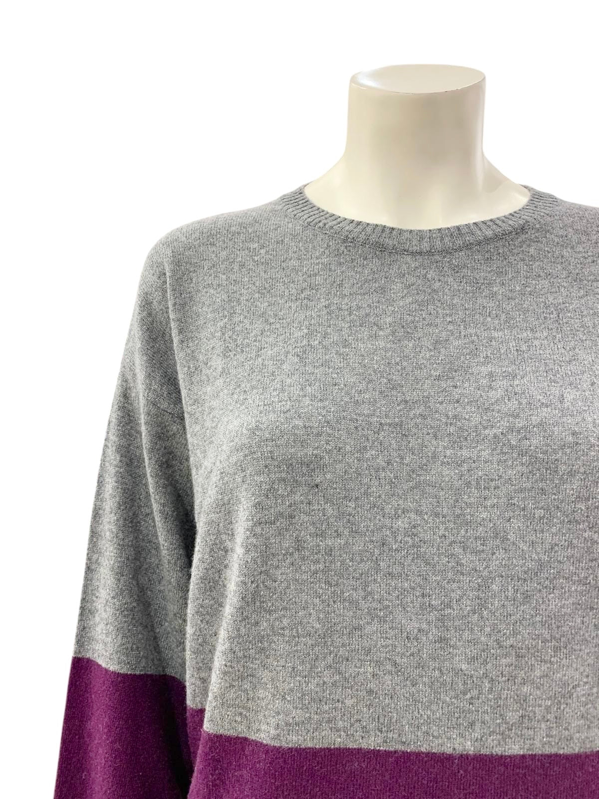 MAGLIA FASCIA GRIGIO VIOLA