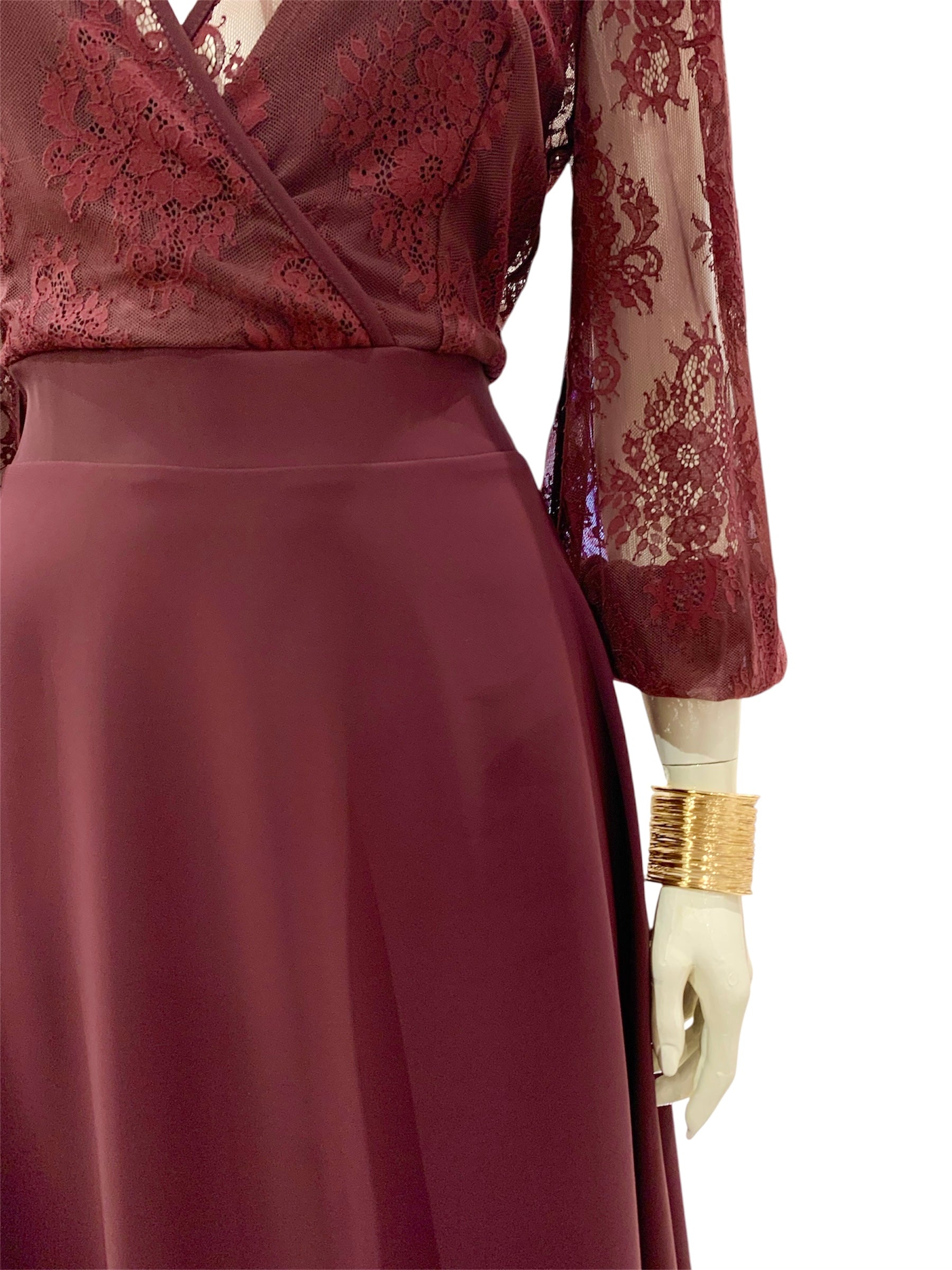 ABITO BRACCIALI BORDEAUX