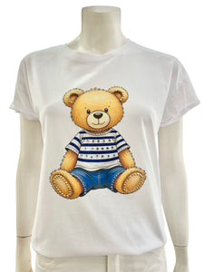 T-SHIRT ORSETTO BIANCA